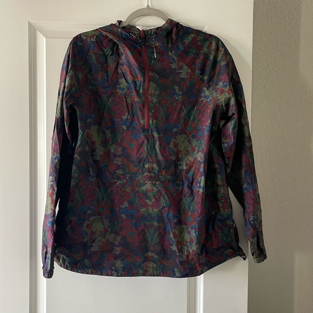 RARE Orvis Dark Floral Anorack Wind Breaker